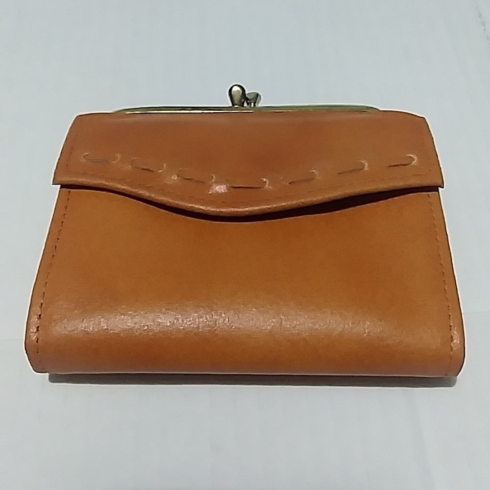 AMITY French Purse Brown Leather Wallet